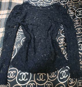 Elegant Black Lace Top