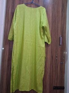 Lime Green Embroidered Kurta🌸🌸
