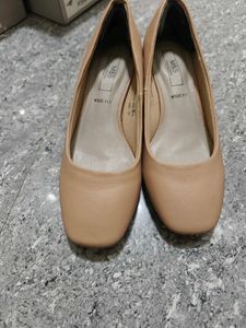 Marks &amp; Spencers nude block heels