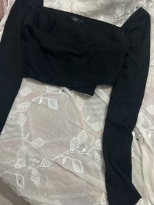 Black Full Sleeves Top
