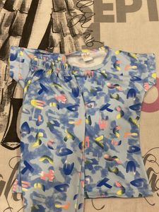 Cute Blue Pajama Set