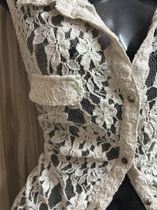 Lace Shirt Cardigan
