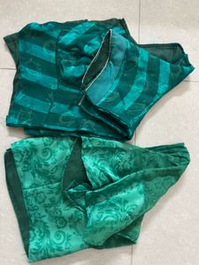 Beautiful Printed Teal Saree