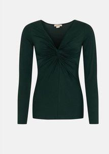 Stylish Green Twist Front Top