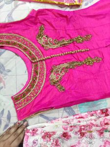 Vibrant Pink Kurta Set with Dupatta