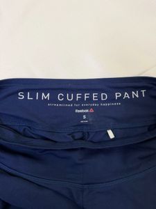 Reebok Navy Blue Cuffed Jogger Pants