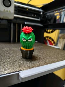Grumpy Cactus Figurine miniature