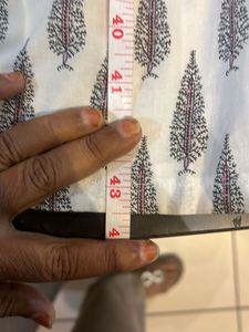White Printed Kurta