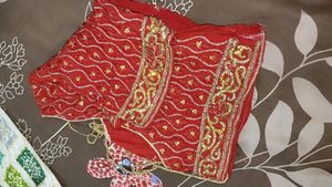 Red &amp; Gold Sari