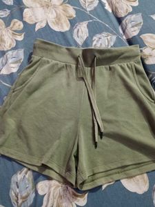 Olive Green Athletic Shorts