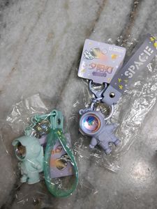 Sparkling Astronaut Key Chains