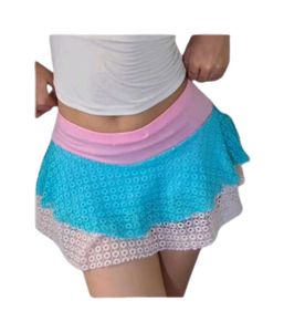 Boho Layered Mini Skirt