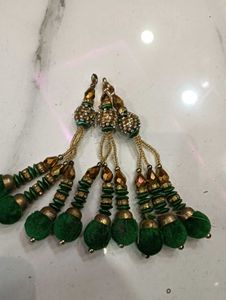 Pink & Gold Tassels