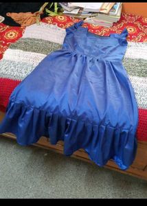 Royal Blue Ruffled Dress