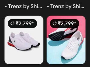 White Knit Running Shoes