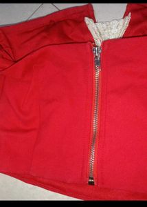 Red y2k Off-Shoulder Top