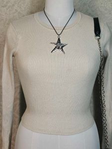 Zara Ribbed Knit Top