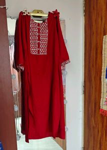 Beautiful Red Kurta Set with Dupatta