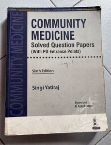 Community Medicine Solved Papers - 6th Edition
