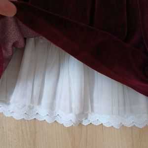612 League Full Sleeves Vintage Velvet Party Frock