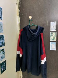 Korean Oversized and baggy Cozy Colorblock Hoodie
