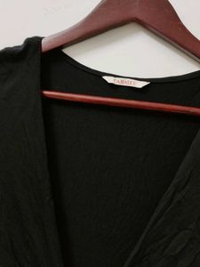 Classic Black V-Neck Sleeveless Dress