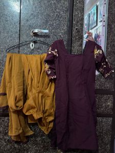 Embroidered Kurta Set with Dupatta