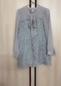Elegant Gray Blouse