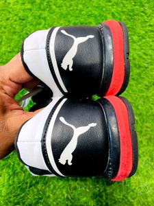 Puma White &amp; Red Sneakers