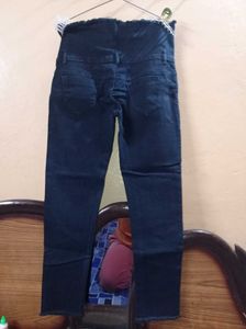 High-Waisted Black Jeans