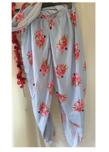 Powder Blue Indo- Western Dhoti Set - 2