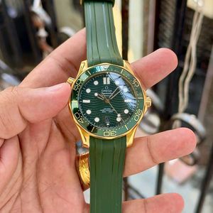 OMEGA SEAMASTER DIVER 300M – GREEN &amp; GOLD LUXURY W