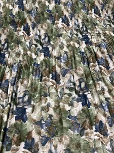 Floral Print Pleated Tunic Top