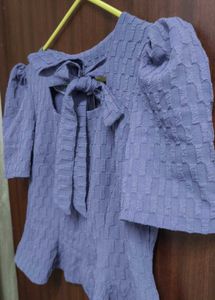 Chic Purple Textured Top