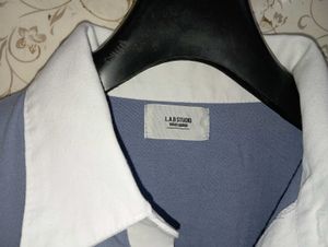 L.A.B.studio vivid lauren boxy polo tshirt