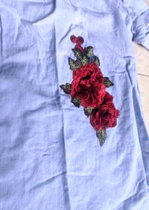 Dress For Girls With Application,  Size 13-14 Years