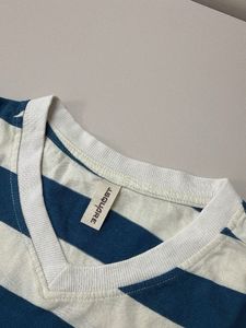 Striped V-Neck T-Shirt