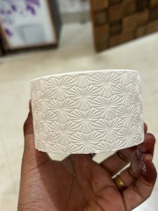 Textured White Pot