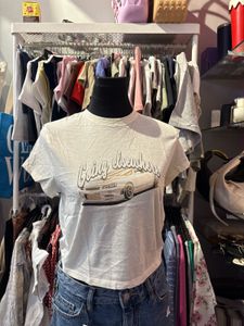Graphic Print Cropped T-Shirt