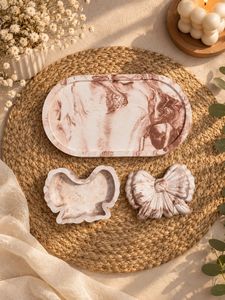 Bow jar &amp; Tray Set
