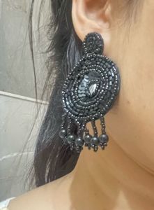 Beaded Black Choker