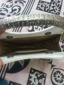 Embellished Floral Clutch Bag