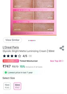 L'Oreal Paris Glycolic-Bright Cream