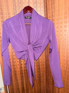 Purple Wrap Top/ Shrug 💜