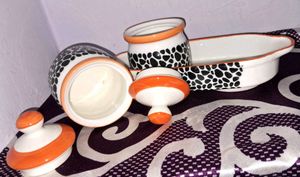 Ceramic Spice Jars Set