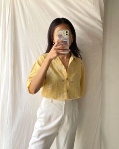 Vintage Embroidery Detailed Shirt
