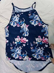 Blue Flora🎽l Tank Top