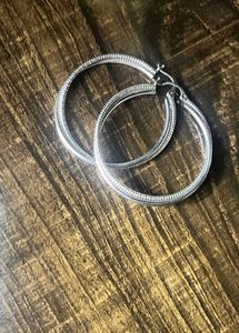 Silver Hoop Earrings