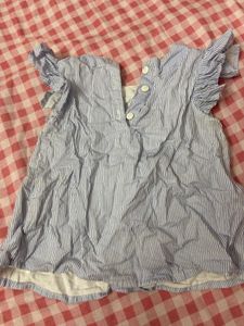 Cute Blue Striped Baby Dress