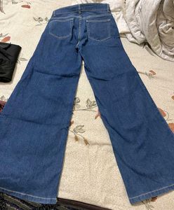 Wide Leg flared Denim Jeans
